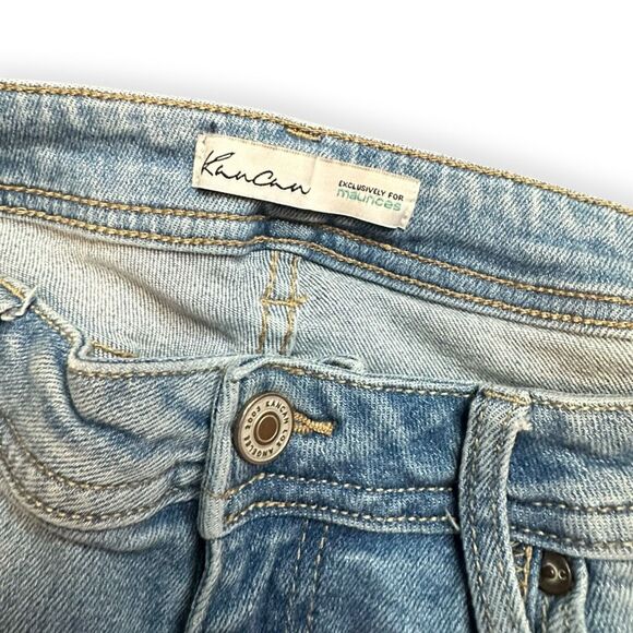KANCAN Women’s Light Wash High Rise Front Seam Flare Jeans Size 29 Style #123137 - Picture 6 of 7